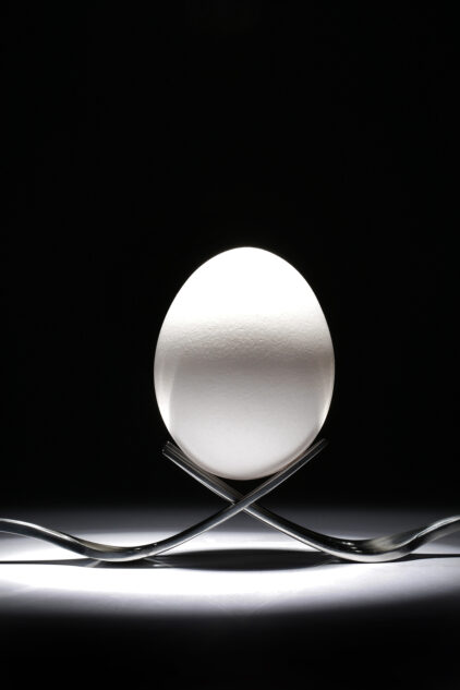 The Egg - Egg on two forks