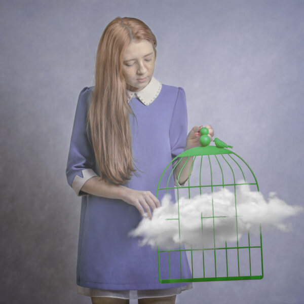 The Girl with the cage