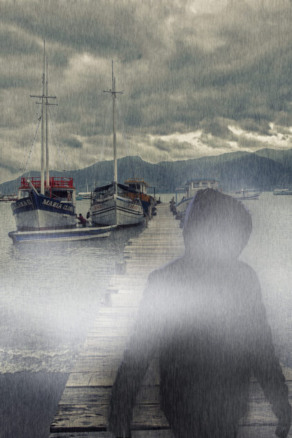 The Saboteur - Man on the pier