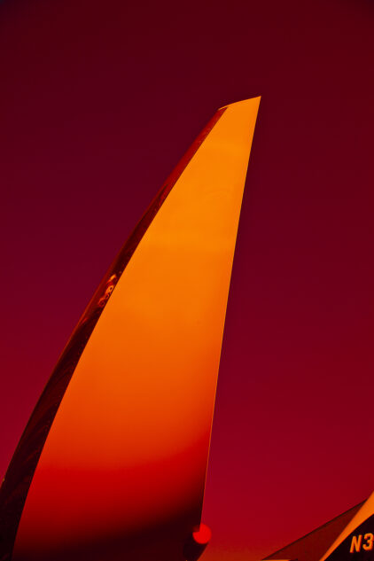 The Wing - Airplane wing in the airport